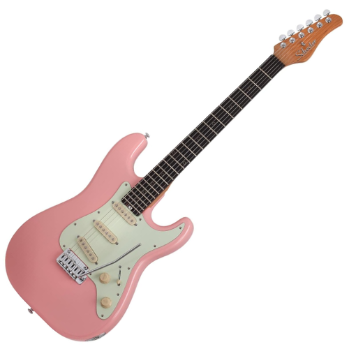 Guitarra Schecter Nick Johnston Trad HSS Atomic Coral com Captadores NJ Single-Coil e Diamond '78 Humbucker e Ponte Diamond Vintage Tremolo 274
