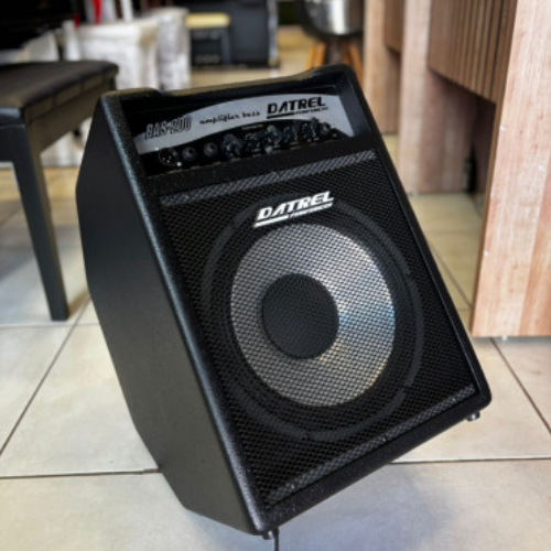 Cubo para Baixo Datrel BAS200 200W 12" Preto com 2 Canais e Saída XLR Equilibrada