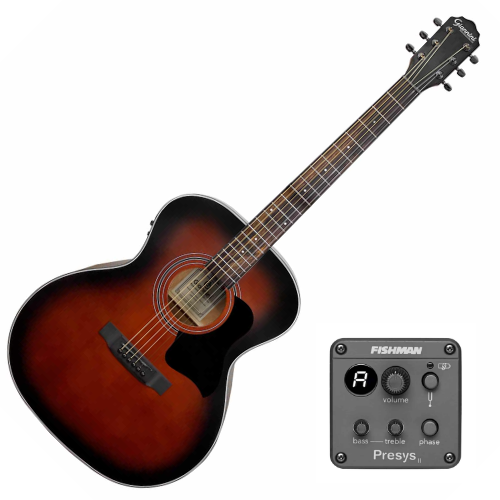 Violão Eletroacústico Giannini Performance Deluxe GAF DLX EQ Sunburst Satin SBS com Equalizador Fishman Presys ll Ativo 2 Bandas e Afinador