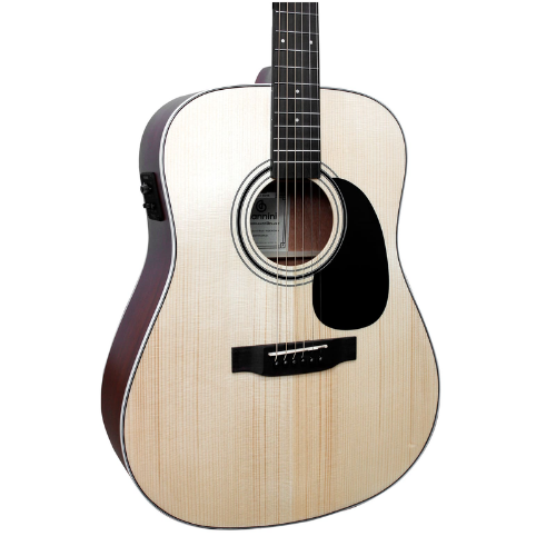Violão Eletroacústico Giannini Performance Deluxe DRF DLX EQ Natural Glossy NG com Equalizador Fishman Presys ll Ativo 2 Bandas e Afinador