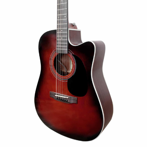Violão Eletroacústico Giannini Performance Deluxe DRC DLX CEQ Sunburst Glossy SBG com Equalizador Fishman Presys ll Ativo 2 Bandas e Afinador