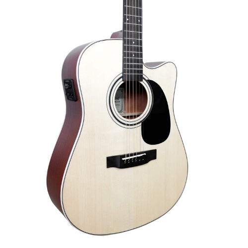 Violão Eletroacústico Giannini Performance Deluxe DRC DLX CEQ Natural Glossy NG com Equalizador Fishman Presys ll Ativo 2 Bandas e Afinador
