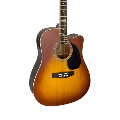 Violão Eletroacústico Giannini Performance GF-1D CEQ Honey Burst HB com Equalizador GN-3T Ativo 3 Bandas e Afinador