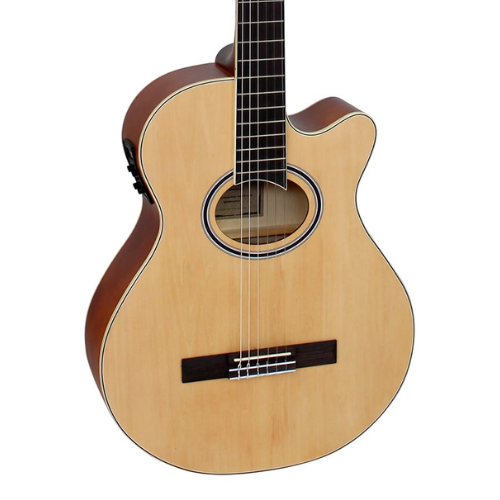 Violão Eletroacústico Giannini Performance GNF-1D CEQ Natural Satin NS com Equalizador GN-3T Ativo 3 Bandas e Afinador