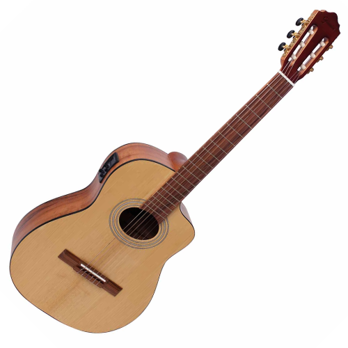 Violão Eletroacústico Giannini Brasil NLS Gonçalo Alves CEQ NS GOAL com Equalizador MT-3 Ativo 3 Bandas e Afinador Cromático