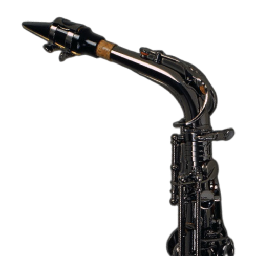 Saxofone Alto Cannonball GA5-B Gerald Albright Signature Series Black Nickel com Campana Big Bell Martelada à Mão e Pedras Semipreciosas Picasso Jasper