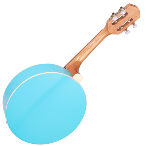 Banjo Eletroacústico Marquês BAJ-88BLEL Azul Brilho com Aro Cromado Pele Caprina 8" Captador Passivo e Som Percussivo Penetrante
