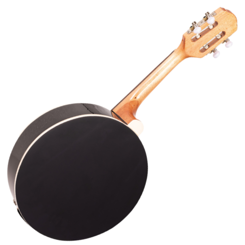 Banjo Eletroacústico Marquês BAJ-143BKEQ Preto Brilho com Aro Cromado Pele Caprina 8" Equalizador Ativo A-20 3 Bandas Afinador e Som Percussivo Penetrante