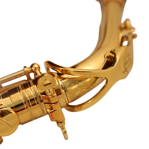 Saxofone Tenor Cannonball TSCEP-L Sceptyr Tenor Series Lacquered com Campana One-Piece Hand-Hammered, Trastes Jumbo Inox e Case Rígido Inclusos