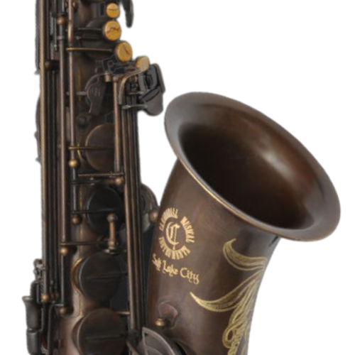 Saxofone Tenor Cannonball TVR-BR Vintage Reborn The Brute com Campana One-Piece Hand-Hammered, Chaves Power Forged com Semi-Precious Stones e Case Rígido Inclusos