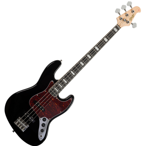 Contrabaixo Seizi Jazu JB-4 Black Gloss com Captadores Seizi Jutsu Alnico V SS Escala Purple Heart e Bag 10360487