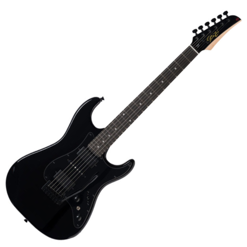 Guitarra Seizi Katana Blade HSH All Black com Captadores Seizi Jutsu Alnico V Ponte Flutuante 2 Pivôs e Bag 10361215