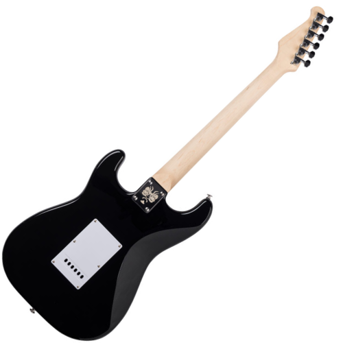 Guitarra Seizi Vintage Budokan Plus Flamed Black com Tampo Flamed Maple Captadores Seizi Jutsu Alnico V HH Ponte Flutuante 2 Pivôs Ferragens Cromadas e Bag Premium 10360721