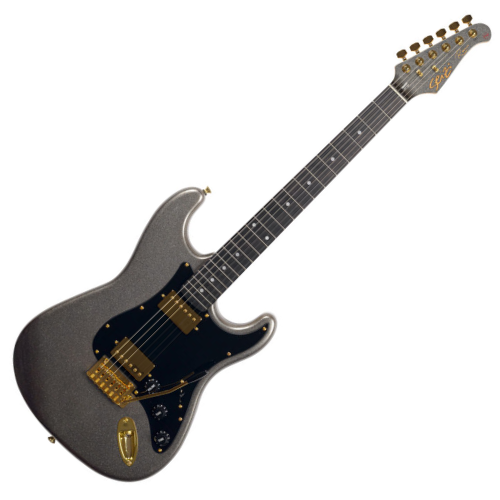 Guitarra Seizi Vintage Ronin HH Reinaldo Meirelles Silver Sparkle com Captadores Seizi Jutsu Alnico V Ponte Flutuante 2 Pivôs e Bag 10360747