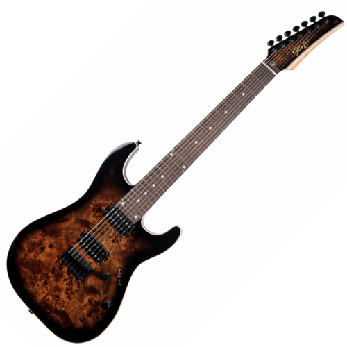 Guitarra Seizi Katana Raijin Seven Tiger Black com Captadores Seizi Jutsu Alnico V HH Ponte Fixa e Bag 10361192