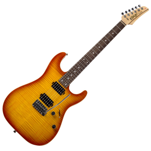 Guitarra Seizi Katana Ozielzinho MK3 Desert Flame com Captadores Seizi Jutsu Alnico V HH Ponte Flutuante 2 Pivôs e Bag 10360740