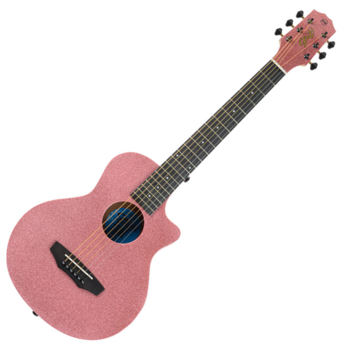 Violão Acústico Seizi Fun Panda Aço Rose Gold Sparkle com Madeira Sapele Laminado e Bag 10360974