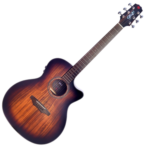 Violão Eletroacústico Seizi Supreme Ryu Mirai Cutaway Koa Burst Satin com Pré Seizi Mirai Efeitos e Bag Armor 10360540