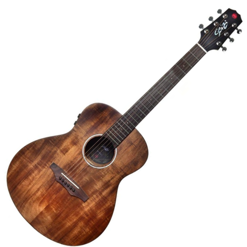 Violão Eletroacústico Seizi Supreme Mini Ryu Mirai Koa com Tampo Koa Sólido Pré Seizi Mirai Efeitos Reverb/Delay/Chorus Desplugado e Bag Armor 10360354