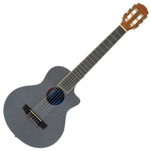 Violão Acústico Seizi Fun Panda Nylon Space Grey Sparkle com Madeira Sapele Laminado e Bag 10360970