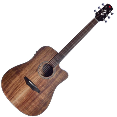 Violão Eletroacústico Seizi Supreme Kaiju Mirai Koa com Tampo Koa Sólido Pré Seizi Mirai Efeitos Reverb/Delay/Chorus Desplugado e Bag Armor 10360433