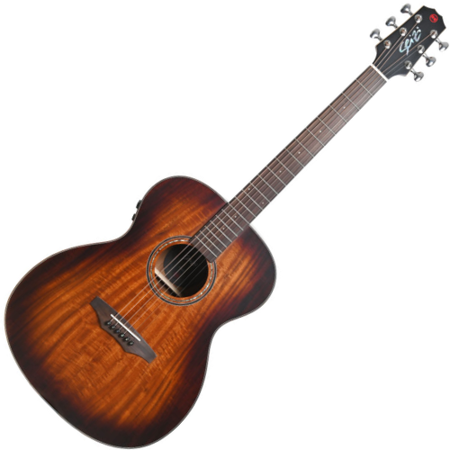 Violão Eletroacústico Seizi Supreme Fuji Mirai Koa Burst com Tampo Koa Sólido Pré Seizi Mirai Efeitos Reverb/Delay/Chorus Desplugado e Bag Armor 10360561