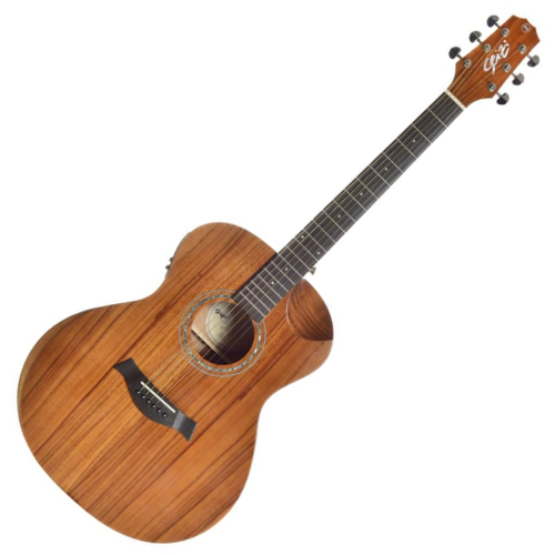 Violão Eletroacústico Seizi Nagoya Kaizen Koa com Captador Seizi Kaizen Recarregável Cordas de Aço Madeira Koa Laminado e Bag 10360628