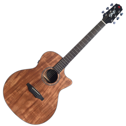 Violão Eletroacústico Seizi Ryu Cutaway Kaizen Koa Satin com Captador Seizi Kaizen Recarregável Cordas de Aço Madeira Koa Laminado e Bag 10360702