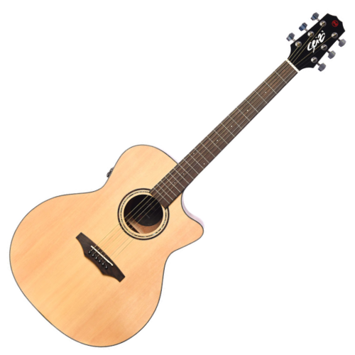 Violão Eletroacústico Seizi Ryu Cutaway Kaizen Spruce Natural Gloss com Captador Seizi Kaizen Recarregável Cordas de Aço Madeira Mahogany Laminado e Bag 10360705