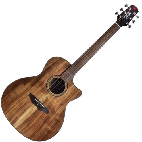 Violão Eletroacústico Seizi Supreme Ryu Cutaway Koa com Tampo Koa Sólido Pré Fishman Sonitone e Bag Armor 10360355