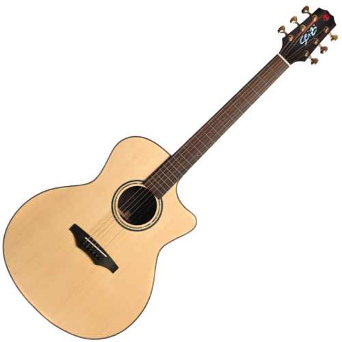 Violão Acústico Seizi Supreme All Solid Ryu Cutaway Spruce Natural Satin com Tampo Spruce Sólido e Bag 10360694