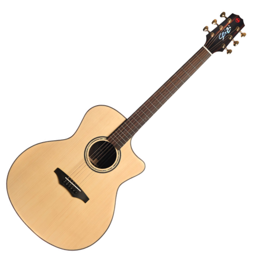 Violão Acústico Seizi Supreme All Solid Ryu Cutaway Spruce Natural com Cordas de Aço Madeira Rosewood Sólido e Bag  10360694