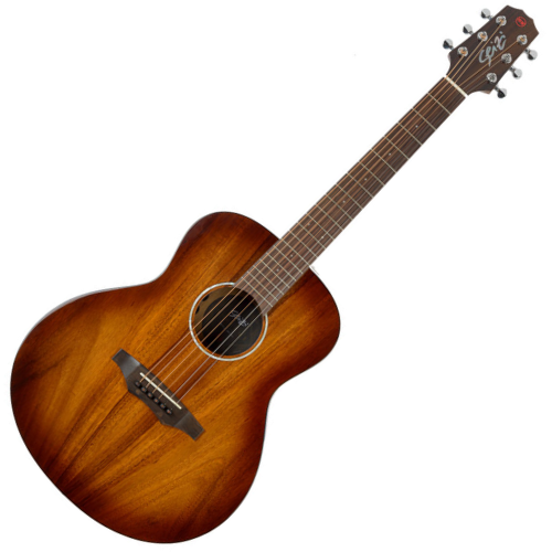 Violão Eletroacústico Seizi Supreme Mini Ryu Koa Burst Gloss com Tampo Koa Sólido Pré Fishman Sonitone e Bag Armor 10361106