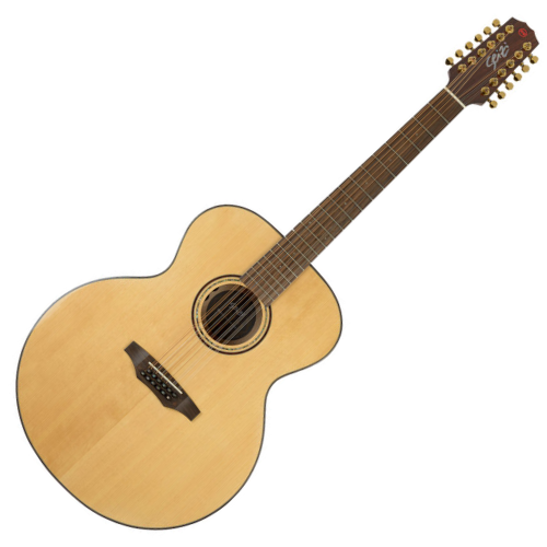 Violão Eletroacústico Seizi Supreme Godzilla 12 Spruce Natural Gloss com Captador Fishman Sonitone Cordas de Aço Madeira Flamed Maple Laminado e Bag 10361095