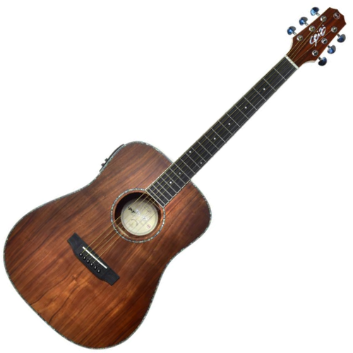 Violão Eletroacústico Seizi Mini Tokyo Abalone Koa com Captador Seizi Cordas de Aço Madeira Koa Laminado e Bag 10360335