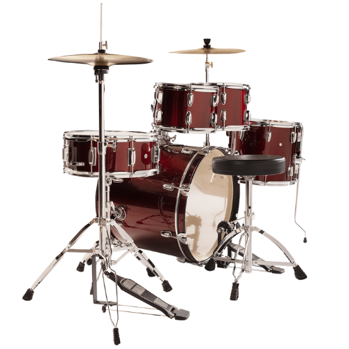 Bateria Michael Trinity DMT220 Gold Bright 20" com Pratos Hi-Hat Crash Banco Pedal Baquetas e Ferragens Inclusas