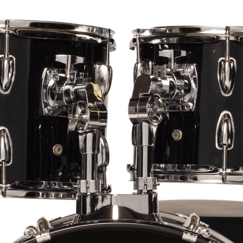 Bateria Michael Trinity DMT222 22" Black com Pratos Hi-Hat Crash Banco Pedal Baquetas e Ferragens Inclusas