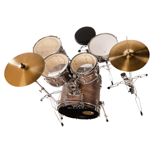 Bateria Michael Trinity DMT318 18" Matte Okey com Pratos Hi-Hat Crash Banco Pedal Baquetas e Ferragens Inclusas