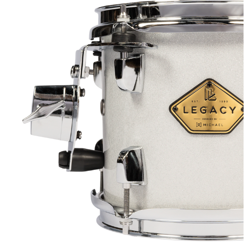 Bateria Acústica Michael Legacy DML420 Sparkle Silver SSR com Ferragens e Banco