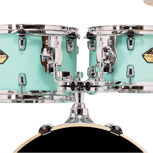 Bateria Acústica Michael Legacy Birch DMB520 Vintage Green VGR Shell Pack com Casco Híbrido em Birch e Poplar e Acabamento em Celuloide