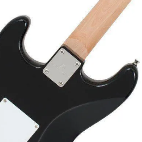 Guitarra Michael Standard GM217N MBK com Captadores Single Coil Tarraxas Blindadas e Ponte Standard Strato
