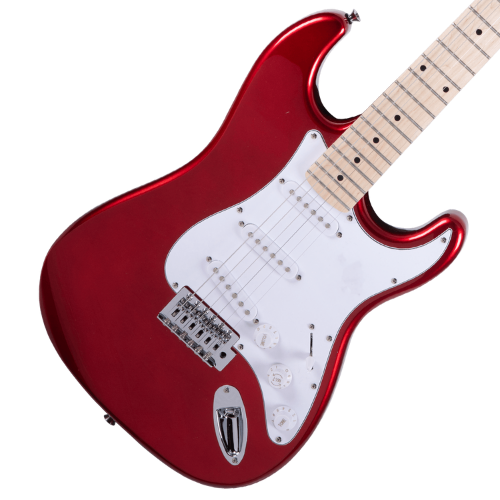 Guitarra Michael Advanced GM227N MR com Captadores Single Coil Tarraxas Blindadas e Ponte Tremolo