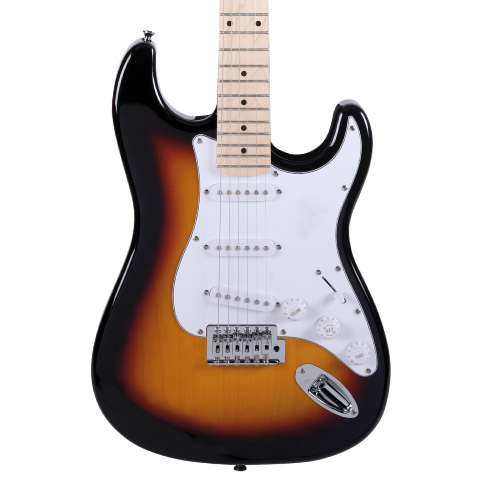 Guitarra Michael Advanced GM227N AB Vintage Sunburst VS com Captadores Single Coil Tarraxas Blindadas e Ponte Tremolo