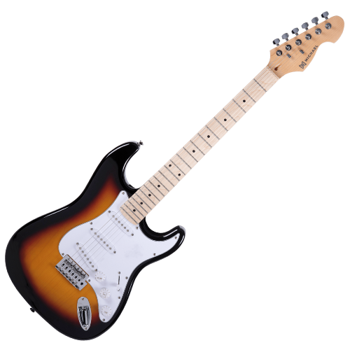 Guitarra Michael Advanced GM227N AB Vintage Sunburst VS com Captadores Single Coil Tarraxas Blindadas e Ponte Tremolo