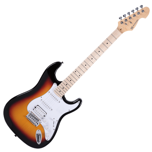 Guitarra Michael Power Advanced GM237N Vintage Sunburst VS com Captadores Humbucker e Single Coil Tarraxas Blindadas e Ponte Tremolo