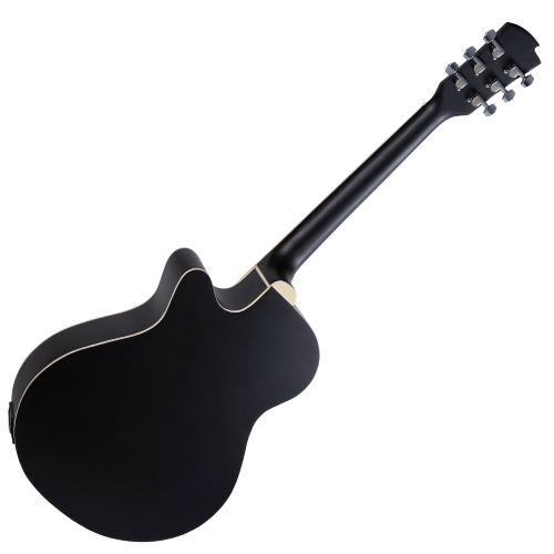 Violão Eletroacústico Michael Mini Jumbo VMA320 SM (Sunburst Mate) com Tampo Linden Pré Michael 3 Bandas Tarraxas com Borboletas Filete Múltiplo ABS e Encordoamento Aço