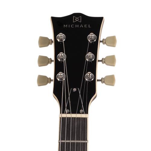 Guitarra Michael Strike GM750N Vintage Sunburst VS com Captadores Humbucker Vintage Tarraxas Vintage e Ponte Fixa com Tailpiece