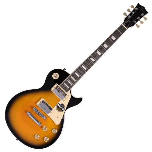Guitarra Michael Strike GM750N Vintage Sunburst VS com Captadores Humbucker Vintage Tarraxas Vintage e Ponte Fixa com Tailpiece