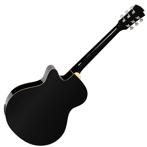 Violão Eletroacústico Michael Mini Jumbo VMA320 SB (Sunburst) com Tampo Linden Pré Michael 3 Bandas Tarraxas com Borboletas Filete Múltiplo ABS e Encordoamento Aço