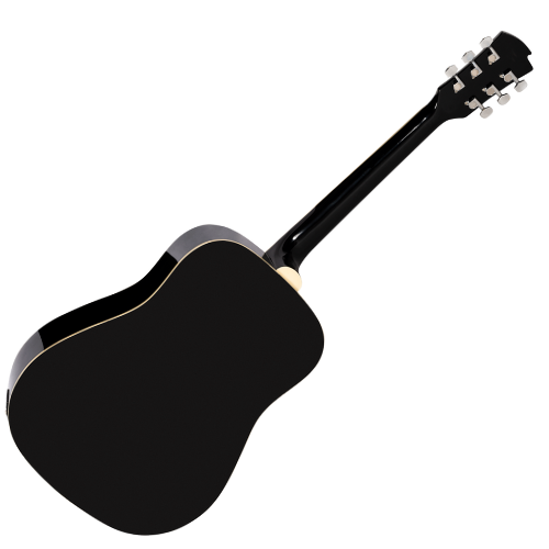Violão Eletroacústico Michael Folk VMF360 NA (Natural) com Tampo Linden Pré Michael 3 Bandas Tarraxas com Borboletas Filete Múltiplo ABS e Encordoamento Aço